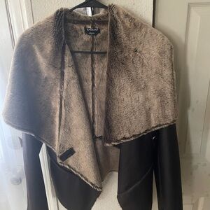 Bebe Chocolate Faux Fur Jacket